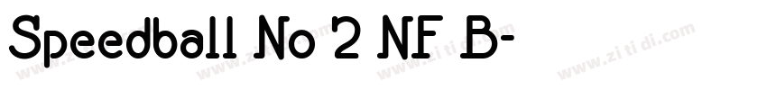 Speedball No 2 NF B字体转换